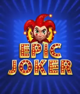 Step into the colorful world of Epic Joker slot by Relax Gaming, featuring a cheerful joker with a vivid hairstyle against a dazzling blue background. This graphic portrays the fun and excitement of classic slots, perfect for players who enjoy a nostalgic touch, offering a charming play experience.