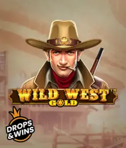  See the bold sheriff of "Wild West Gold," a popular slot game by Pragmatic Play. The visual features a confident sheriff with a sheriff’s badge, set against a sun-baked Old West town backdrop. The game's title is boldly featured in a rustic font, highlighting the Wild West adventure theme. 